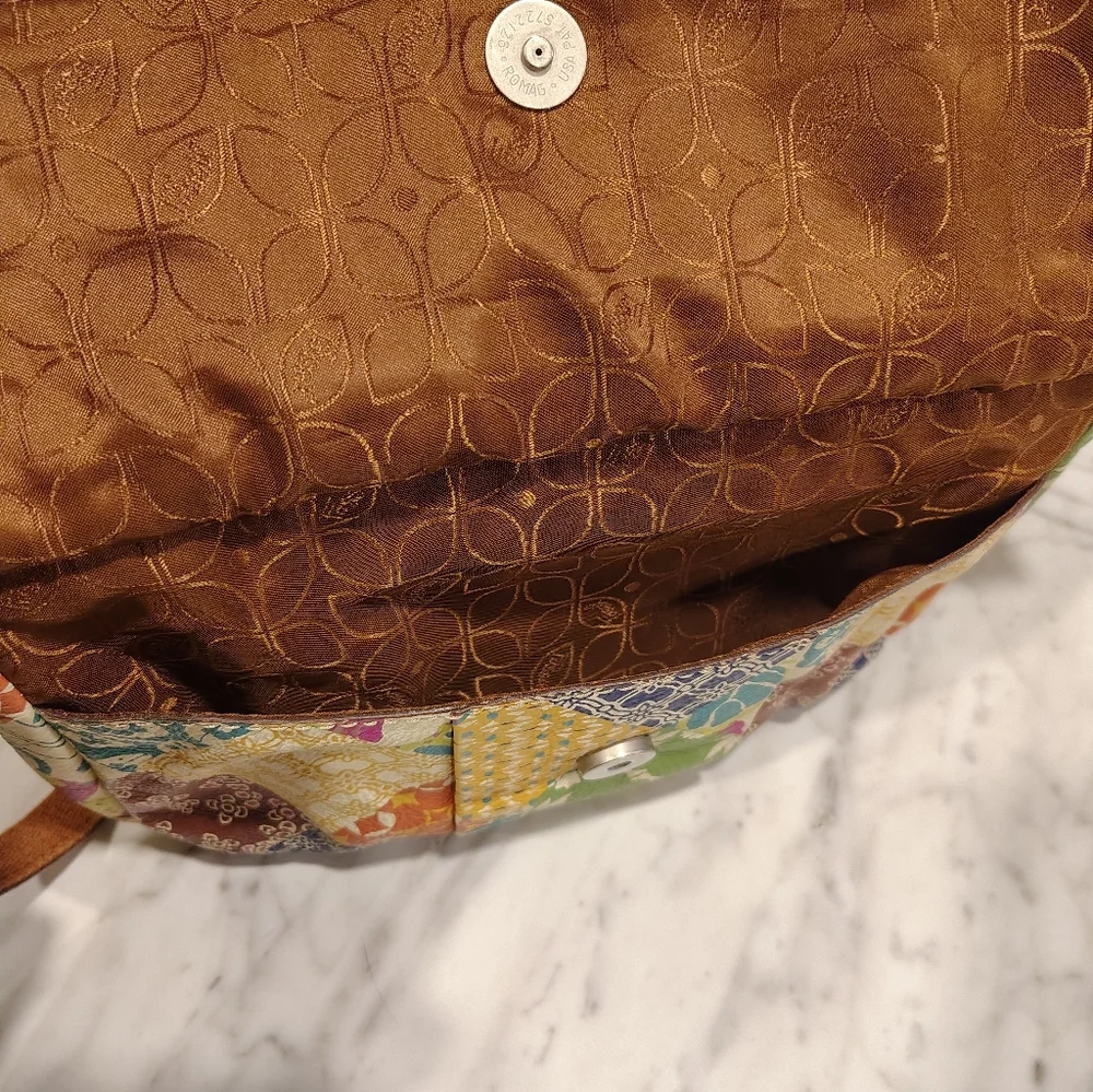 Fossil Unique Leather Patchwork Purse
